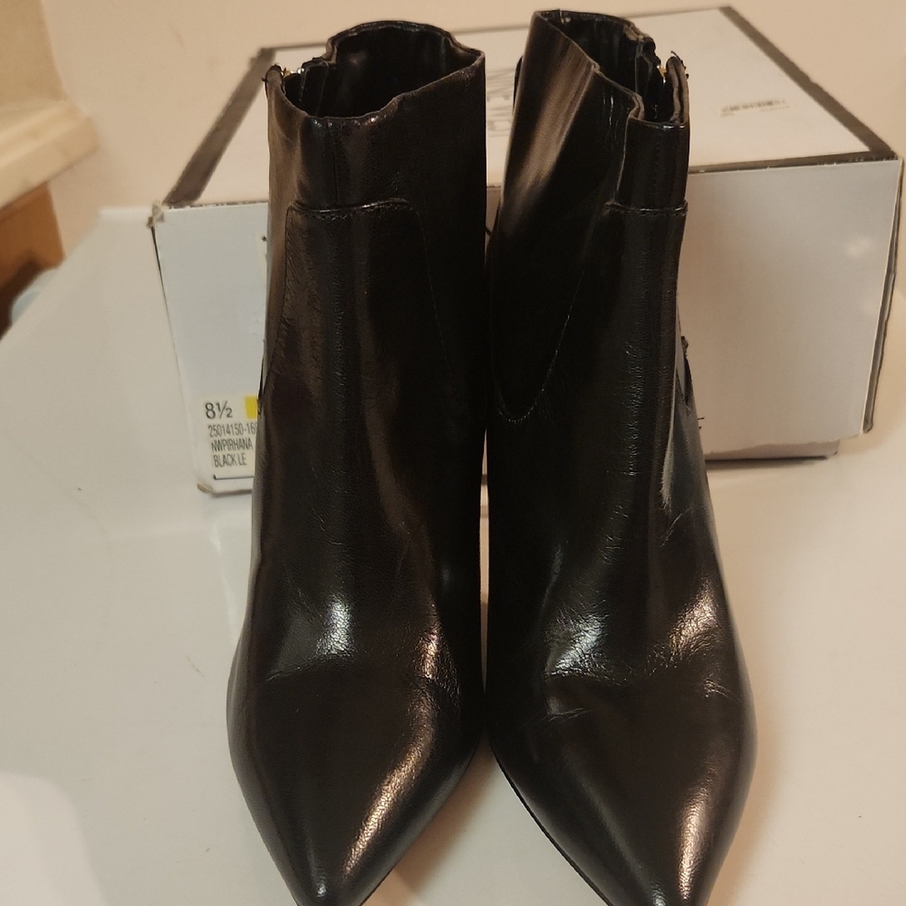 Nine West Black Heeled Ankle Boots